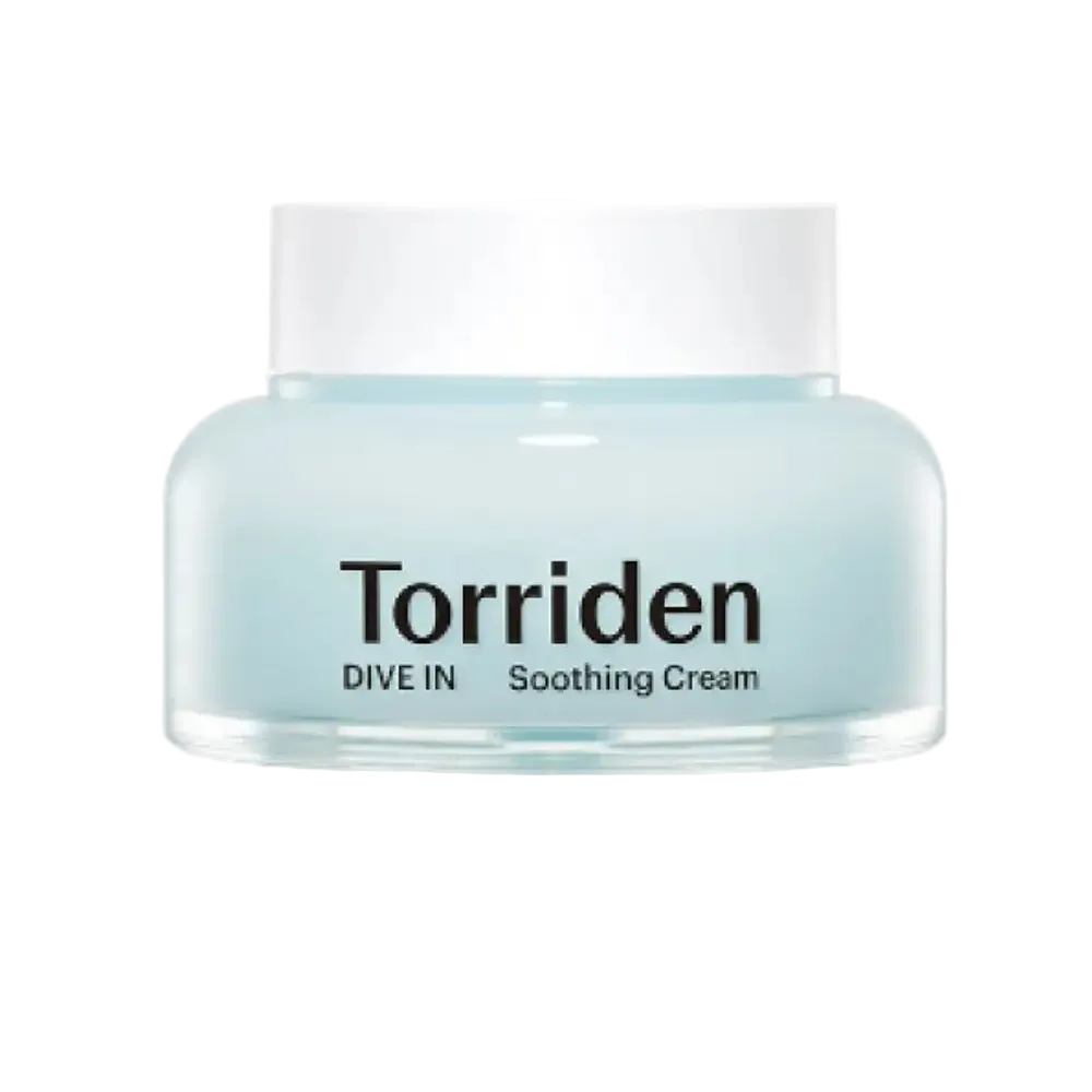 Torriden Dive-In Hyaluronic Acid Soothing Cream with 5D hyaluronic acid for deep hydration and sensitive skin