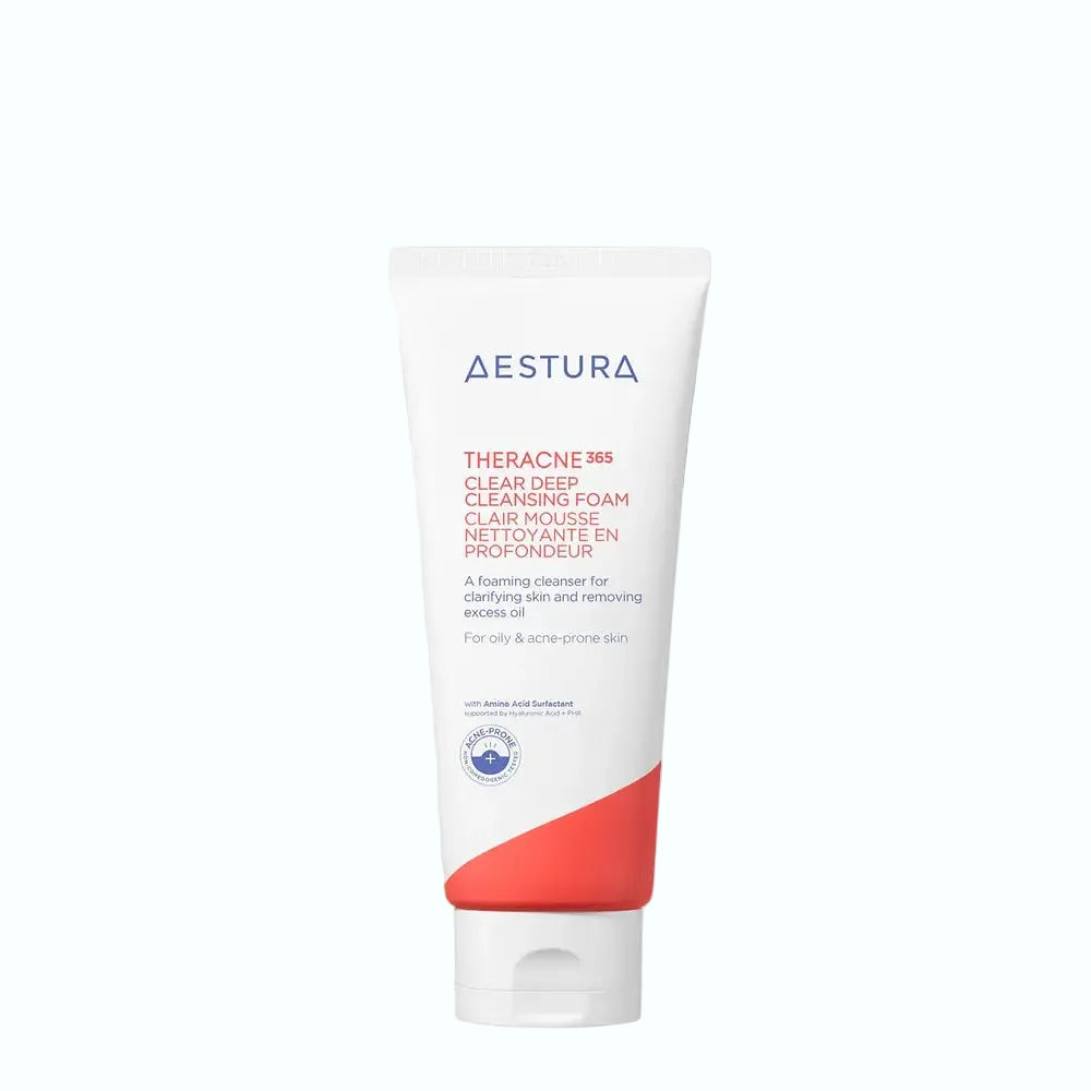 Aestura Theracne 365 Clear Deep leansing Foam for acne-prone skin with gentle exfoliation