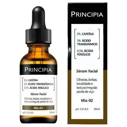 Principia Mix-02 Serum with caffeine, tranexamic acid and ferulic acid for dark circles and dark spots
