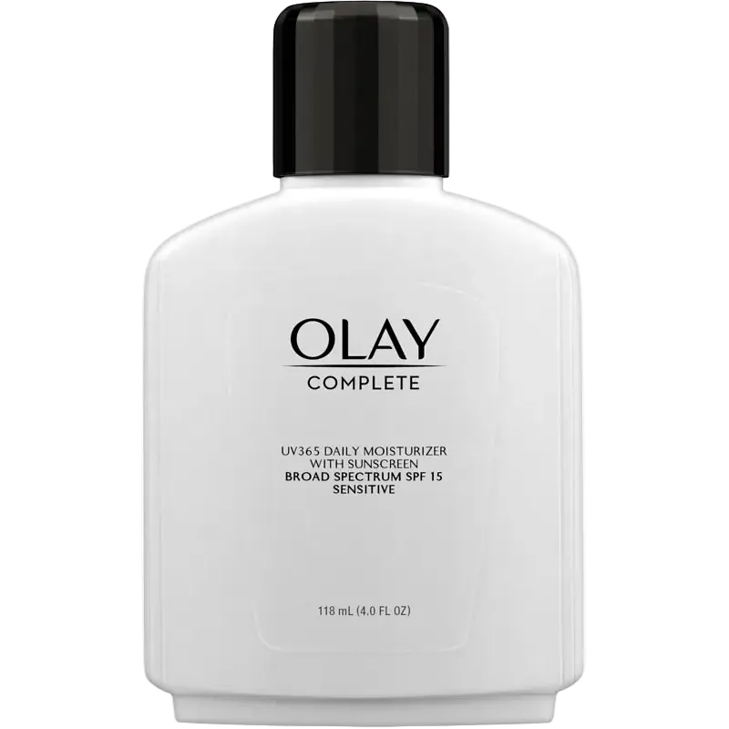 Olay Complete All Day Moisturizer SPF 15 for sensitive skin hydration and sun protection