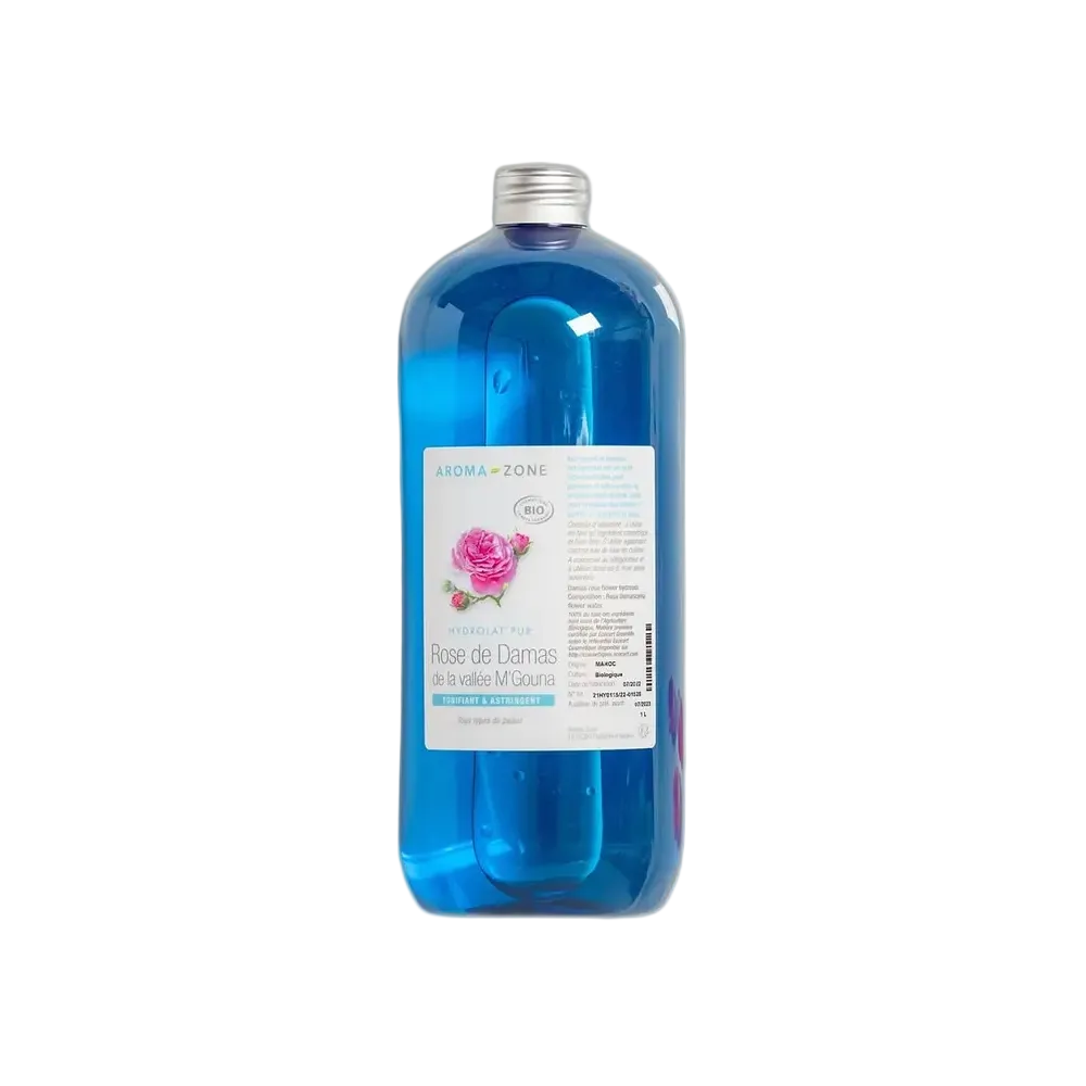 Aroma-Zone Hydrolat Rose de Damas organic Damask rose water toner for soothing and toning