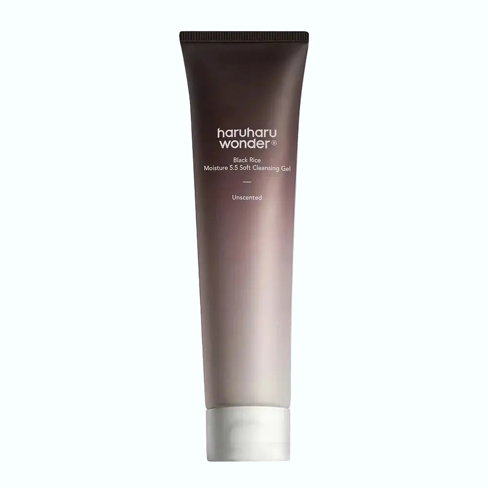 Haruharu Wonder Black Rice Moisture 5.5 Soft leansing Gel gentle vegan face cleanser for dry sensitive skin
