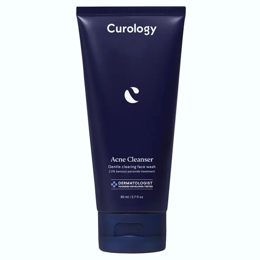 Curology Acne Cleanser with 2.5% benzoyl peroxide for acne-prone skin and oil control