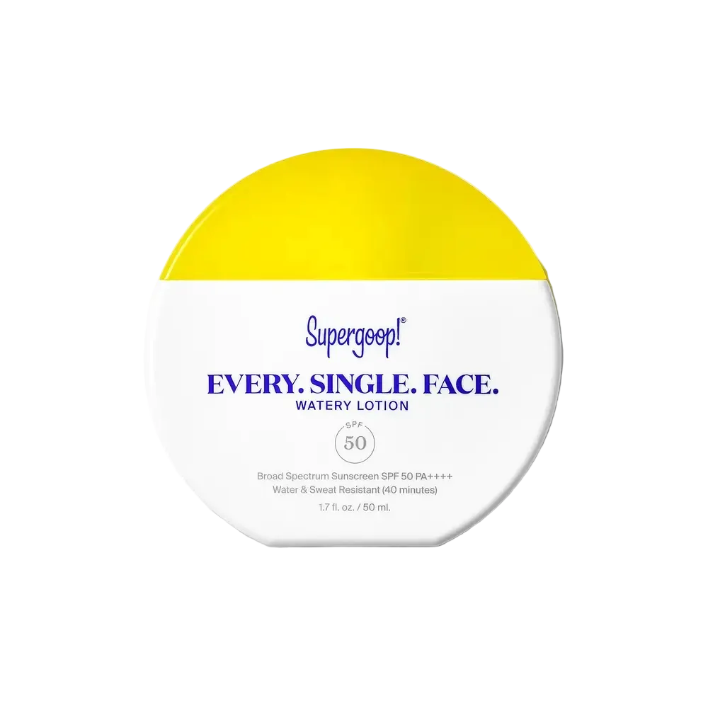 Supergoop! Every. Single. Face. Watery Lotion SPF 50 daily chemical sunscreen for all skin types