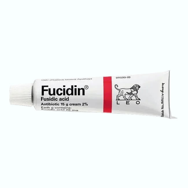 Leo Pharma Fucidin fusidic acid antibiotic cream for bacterial skin infections