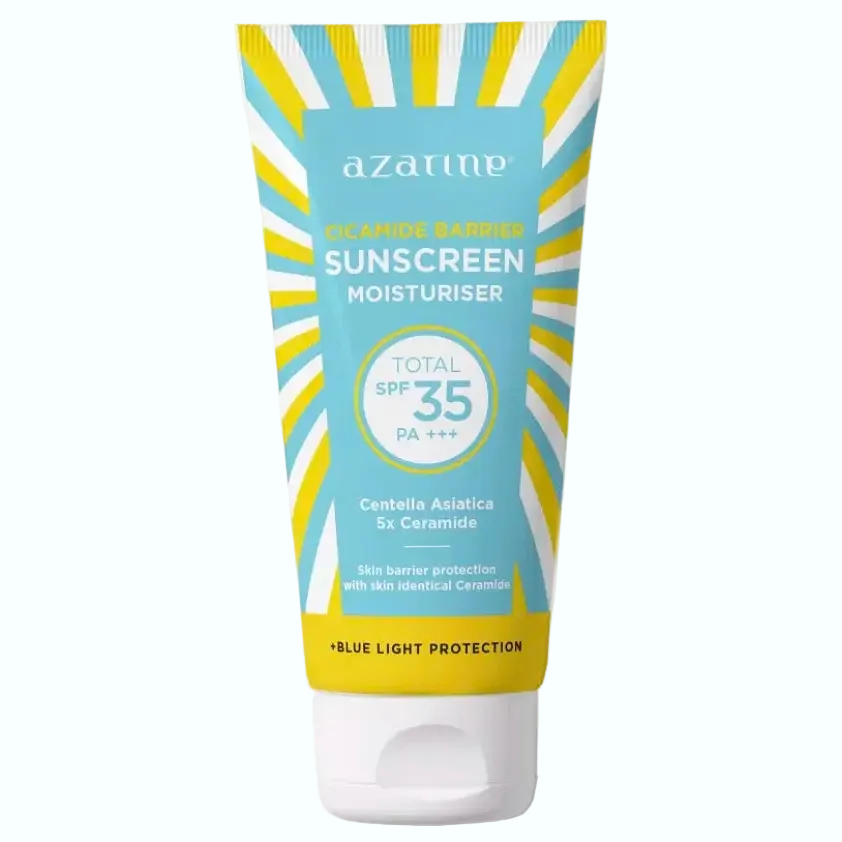 Azarine Cicamide Barrier Sunscreen SPF35 with ceramides and centella for sensitive skin protection