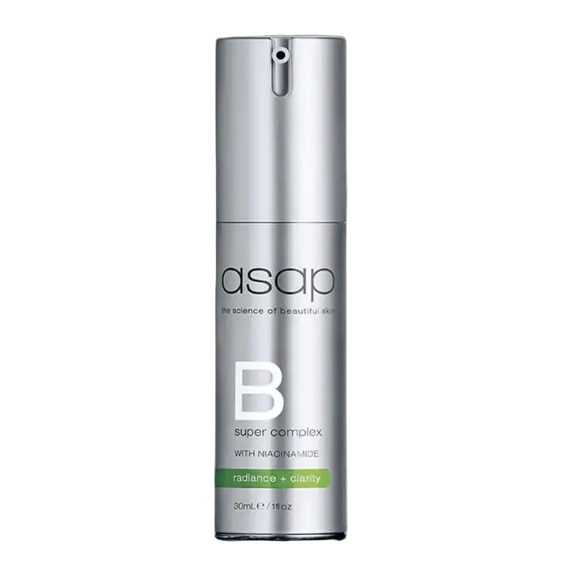 Asap Super B Complex niacinamide serum for brightening, hydration and redness reduction