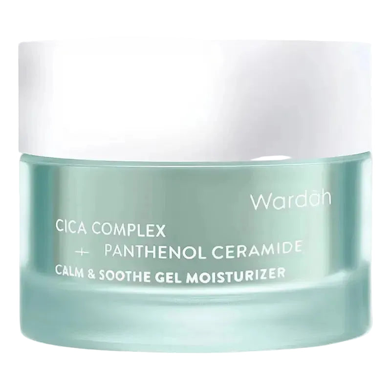 Wardah Cica Complex Gel Moisturizer with Panthenol and Ceramide for calming sensitive and acne-prone skin