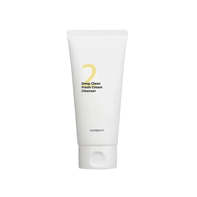 Numbuzin No. 2 Deep Clean Fresh Cream Cleanser whipped foam for deep pore cleansing and hydration