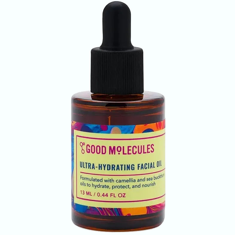 Good Molecules Ultra-Hydrating Facial Oil with sea buckthorn and camellia for dry skin hydration