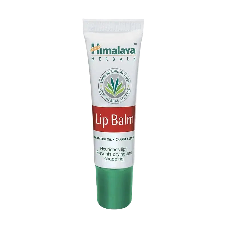 Himalaya Lip Balm with carrot seed and wheat germ oil for dry chapped lips moisturization