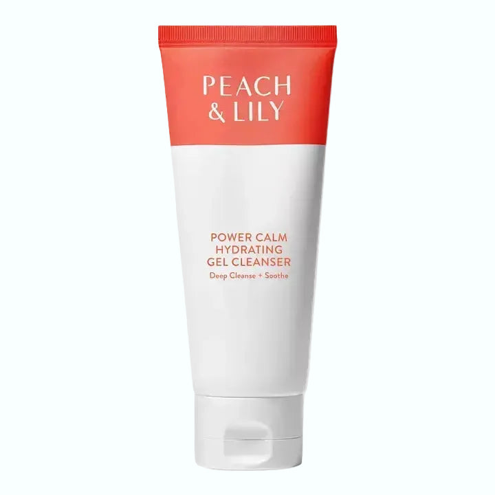 Peach & Lily Power Calm Hydrating Gel Cleanser for sensitive skin hydration and soothing