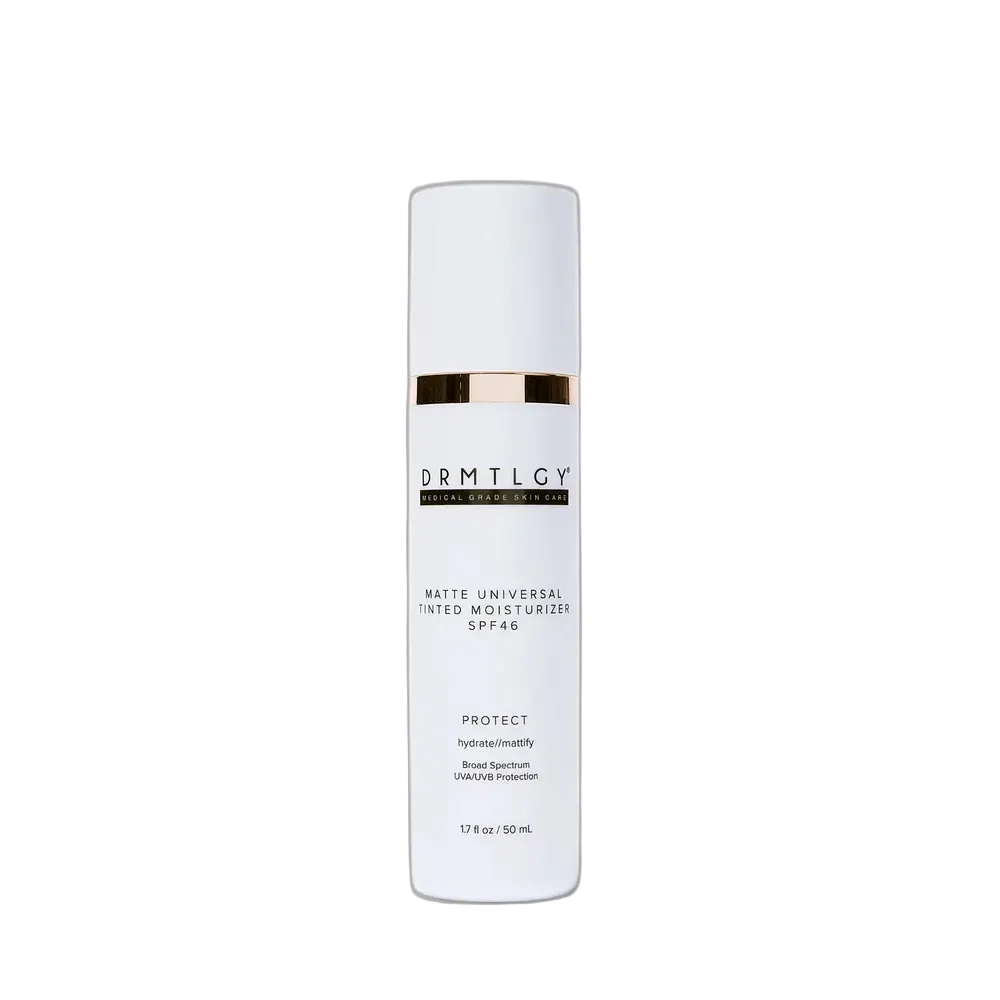 DRMTLGY Matte Universal Tinted Moisturizer SPF 46 hybrid sunscreen for all skin tones matte finish