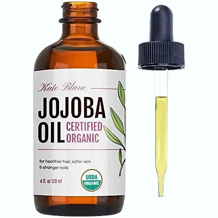 Kate Blanc USDA Organic Jojoba Oil for face, hair, and skin moisturizing and nourishment