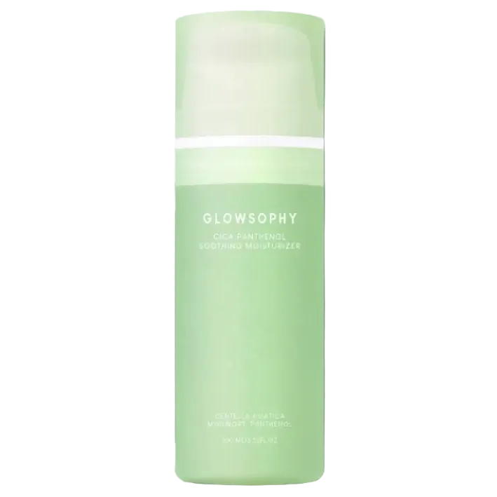 Glowsophy Cica Panthenol Soothing Moisturiser for sensitive acne-prone skin redness and hydration