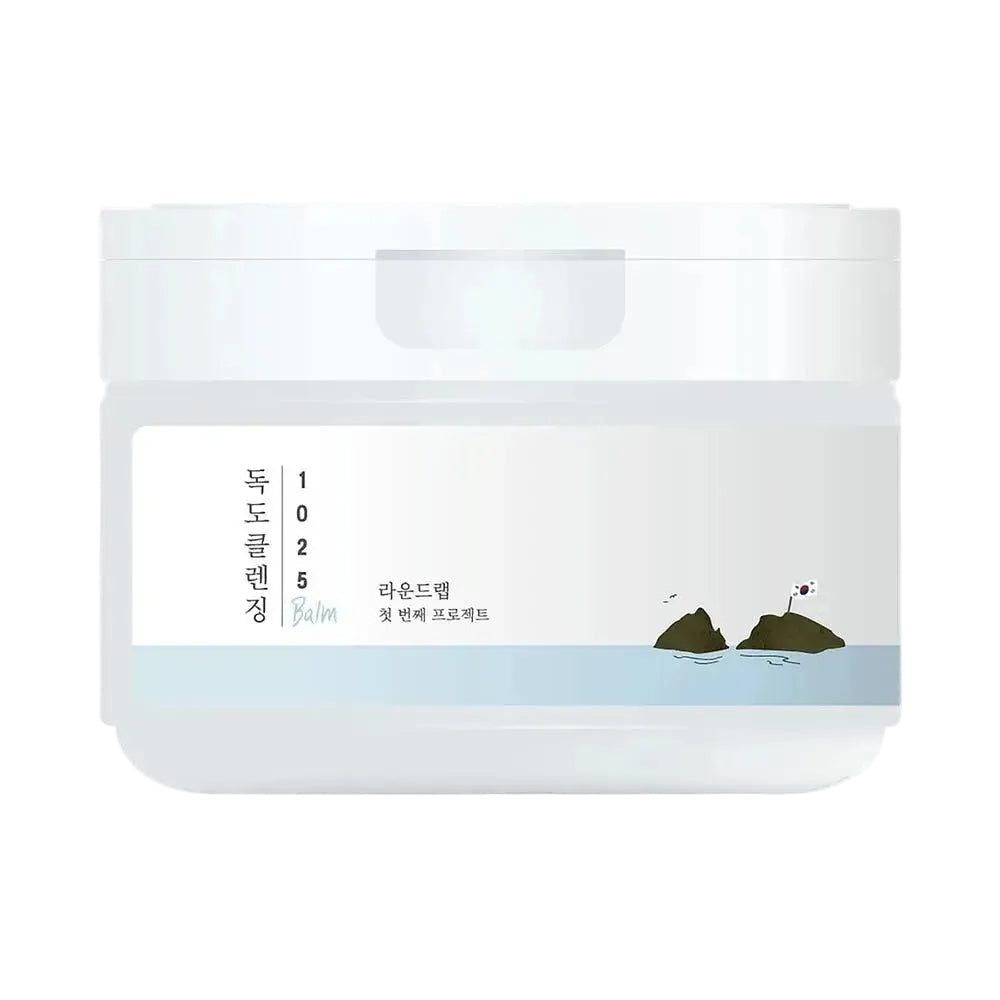 Round Lab 1025 Dokdo Cleansing Balm for gentle makeup removal and deep cleansing with sea water