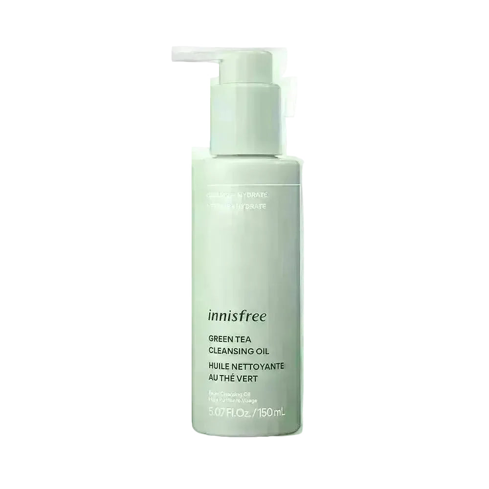 Innisfree Green Tea Cleansing Oil for gentle makeup removal and hydration with green tea extract
