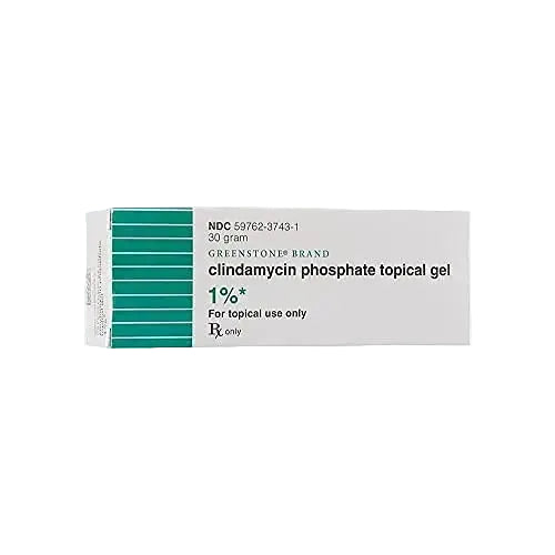 Greenstone Brand Clindamycin Phosphate 1% Gel prescription acne treatment antibiotic gel