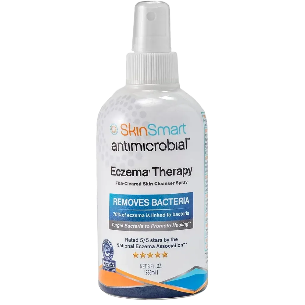 SkinSmart Antimicrobial Eczema Therapy Clear Spray with hypochlorous acid for eczema and sensitive skin