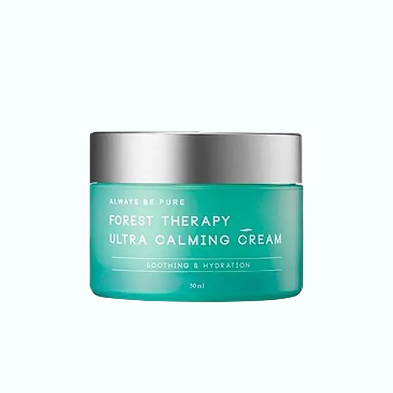 Always Be Pure Forest Therapy Ultra Calming Cream with cypress water for sensitive skin soothing and hydration