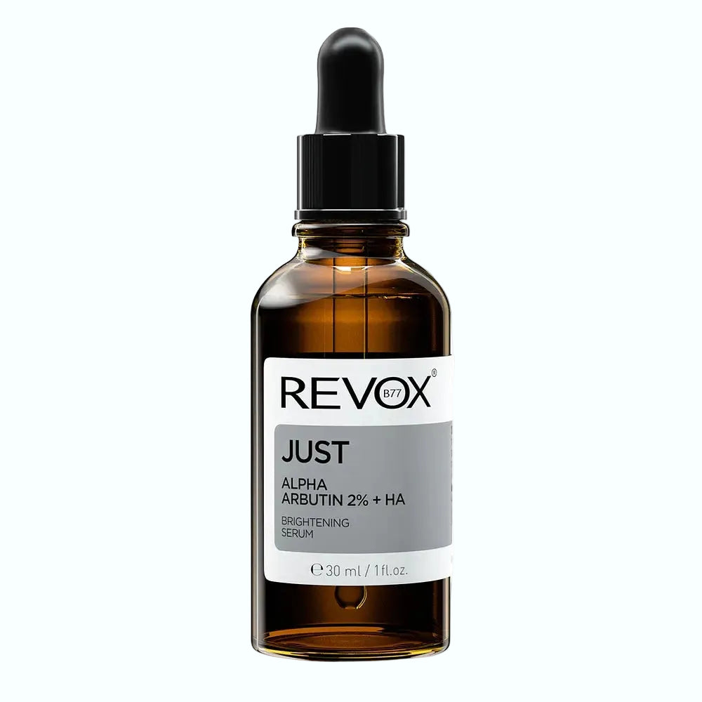 REVOX B77 JUST Alpha Arbutin 2% + HA brightening serum for dark spots and hyperpigmentation