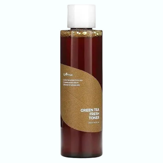 Isntree Green Tea Fresh Toner with 80% green tea for sebum control and hydration