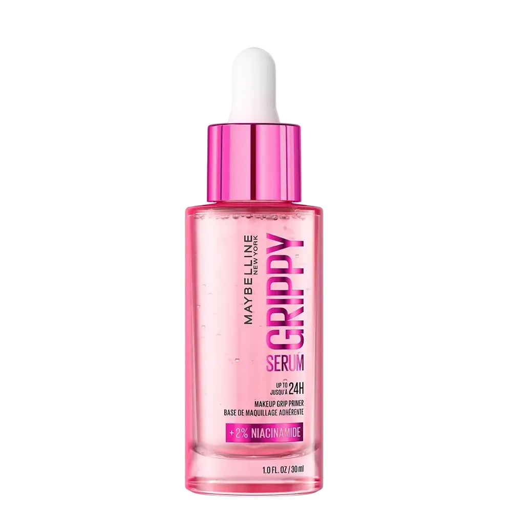 Maybelline Grippy Serum Primer with 2% niacinamide for 24-hour makeup grip and hydration