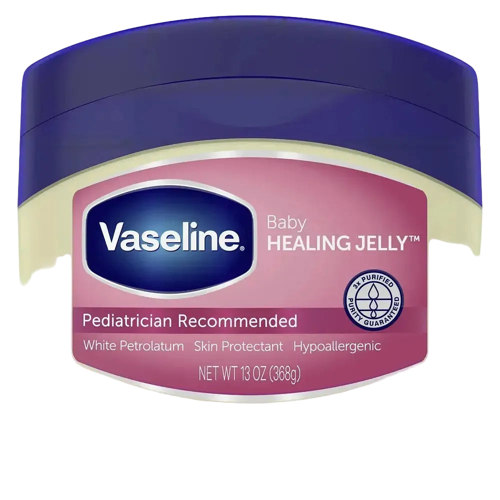 Vaseline Petroleum Jelly Baby for diaper rash protection and dry skin moisturizing