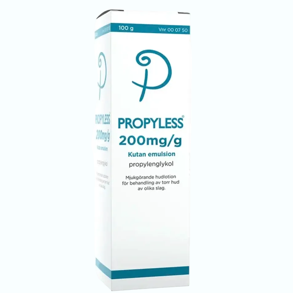 Propyless Kutan Emulsion with propylene glycol for dry skin treatment and barrier protection