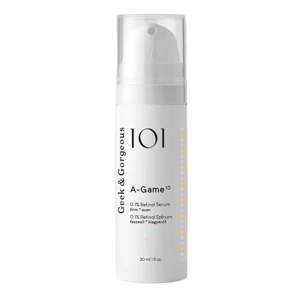 Geek & Gorgeous 101 A-Game 10 0.1% Retinal Serum for anti-aging and wrinkle reduction