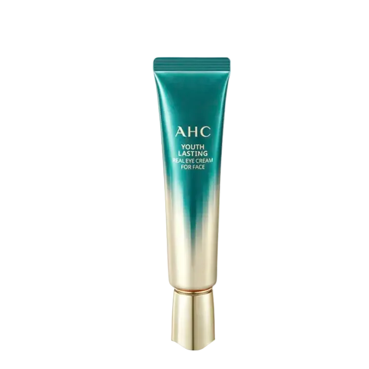 AHC Beauty Youth Lasting Real Eye Cream anti-aging hydrating Korean eye cream with peptides and collagen