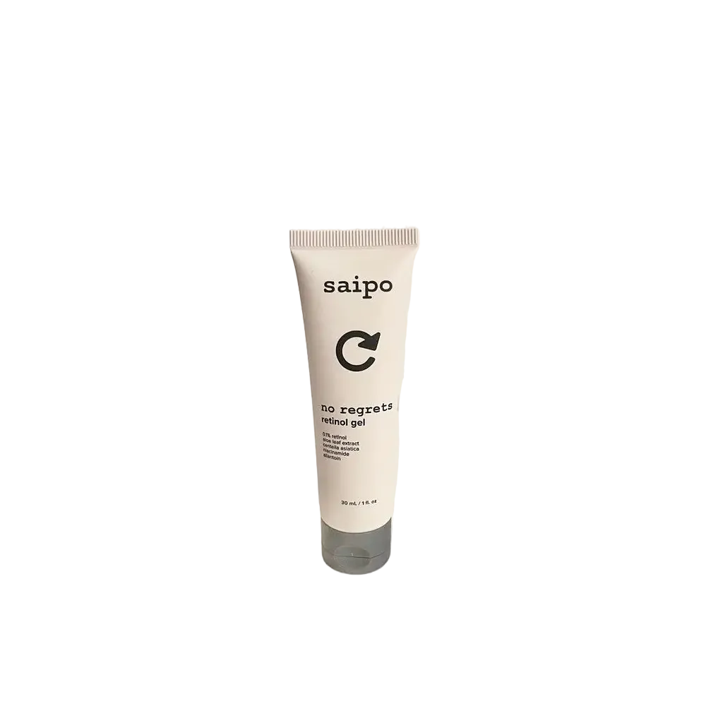 Saipo No Regrets Retinol Gel with 0.1% retinol and niacinamide for anti-aging and brightening