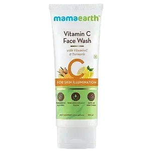 Mamaearth Vitamin C Face Wash with turmeric for brightening and skin illumination