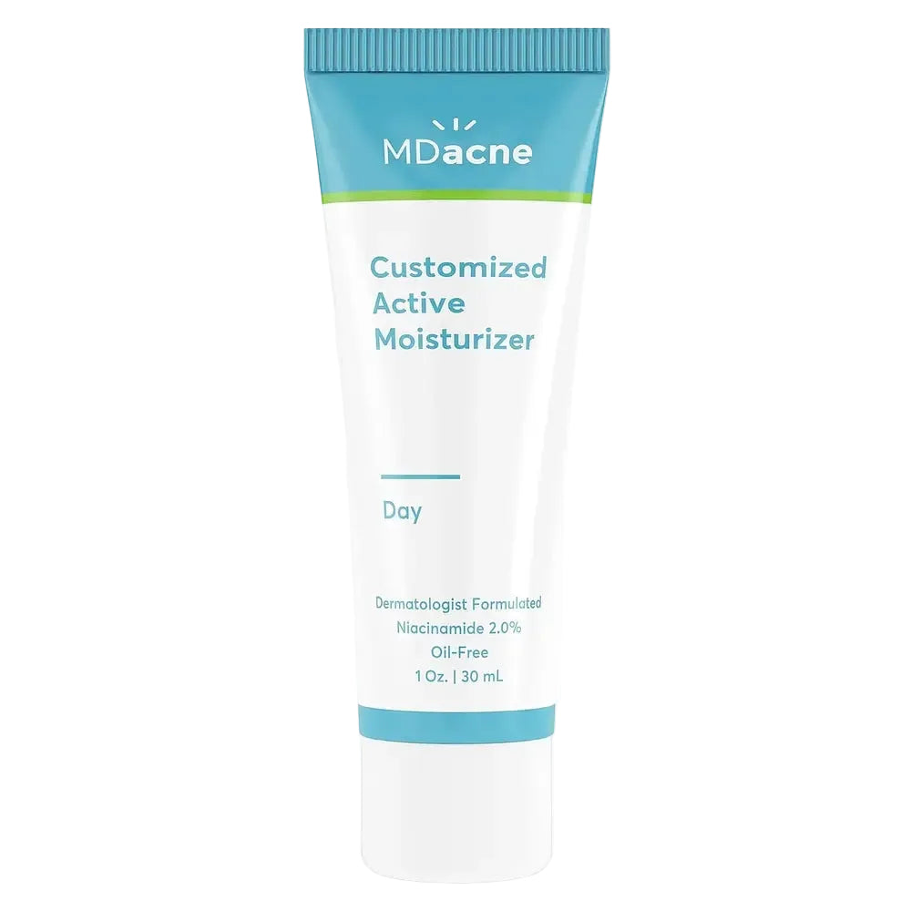 MDacne Customized Active Moisturizer with Niacinamide for acne-prone and sensitive skin