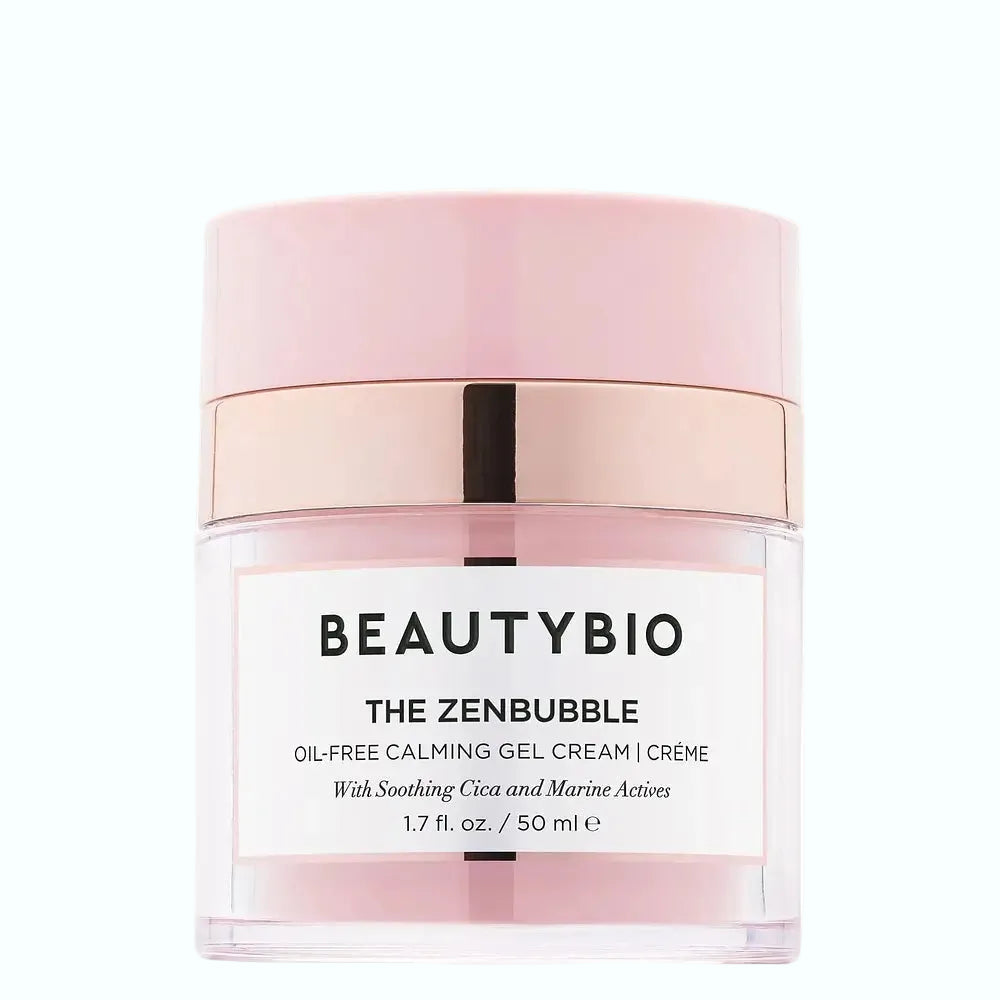 BeautyBio ZenBubble Gel Cream oil-free calming moisturizer for sensitive and stressed skin