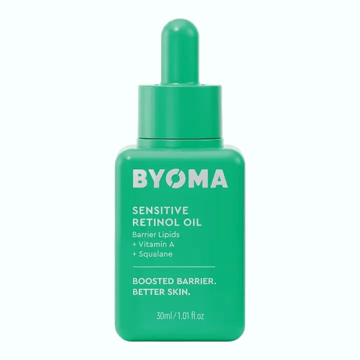 BYOMA Sensitive Retinol Oil with granactive retinoid for beginners and sensitive skin barrier repair