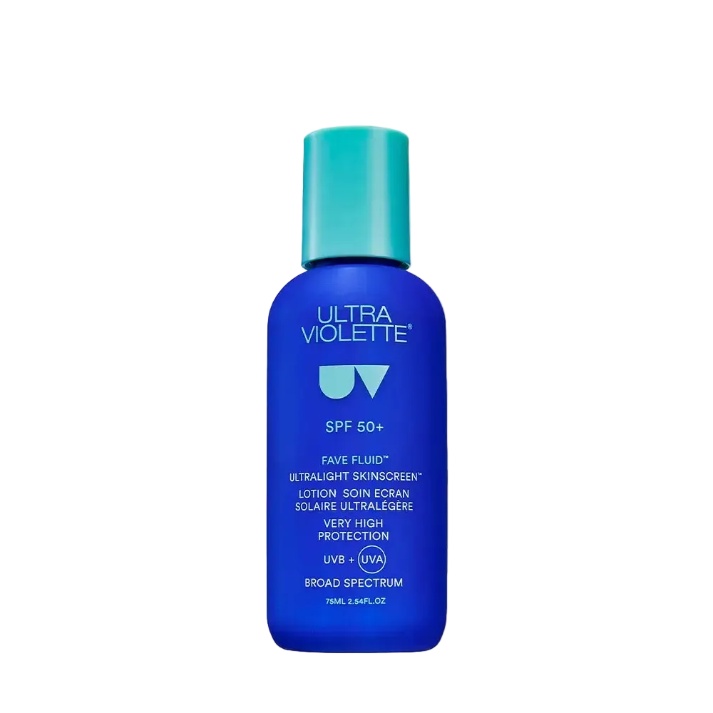 Ultra Violette Fave Fluid SPF 50+ Ultralight Skinscreen fragrance-free sunscreen with niacinamide