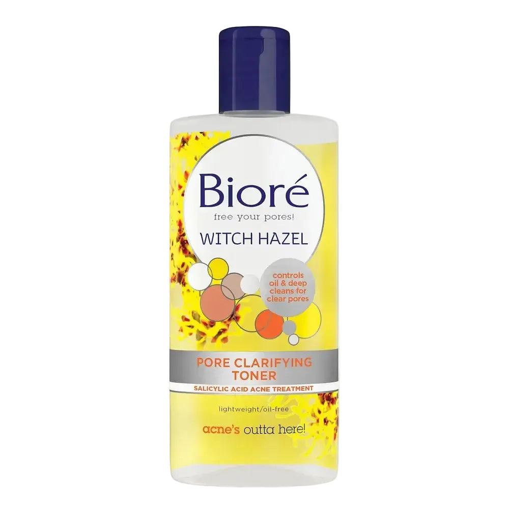 Biore Witch Hazel Pore Clarifying Toner with 2% salicylic acid for acne-prone skin and pore control