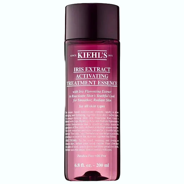 Kiehl's Iris Extract Activating Treatment Essence for anti-aging and skin texture smoothing with iris extract