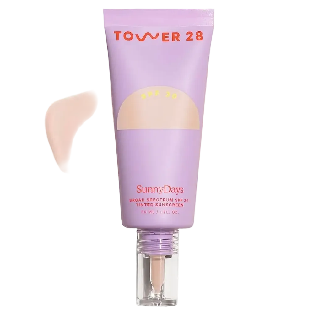 Tower 28 Beauty SunnyDays Tinted SPF 30 mineral sunscreen foundation for sensitive skin