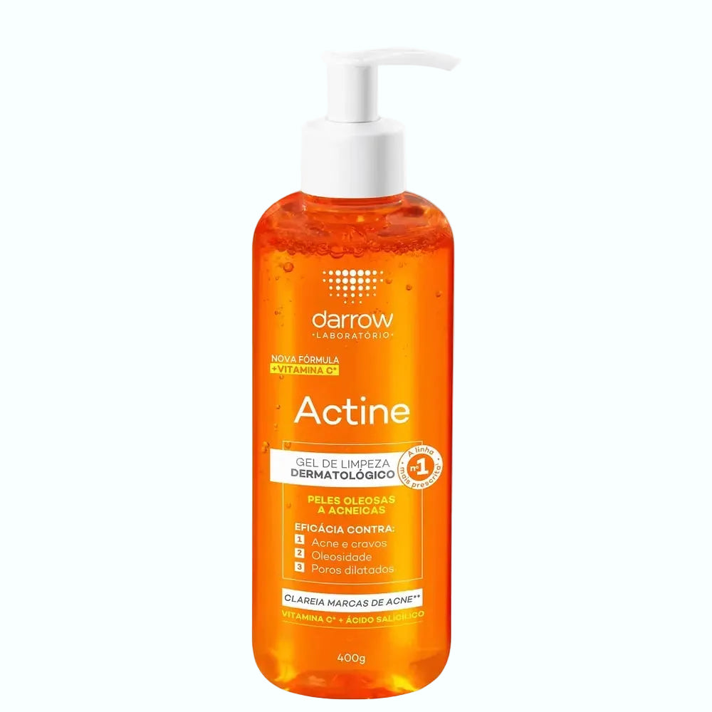 Darrow Actine Control Gel De Limpeza for oily acne-prone skin with salicylic acid and vitamin C