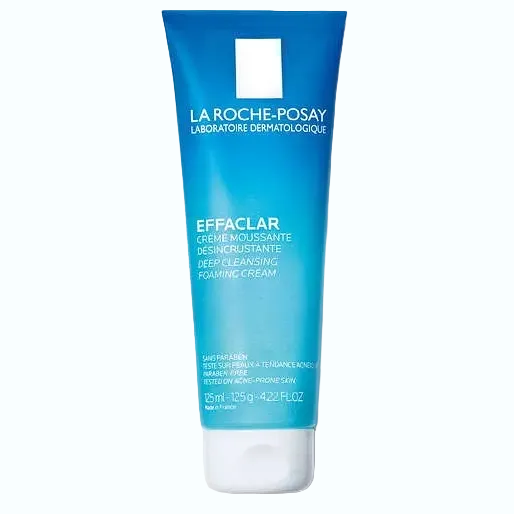 La Roche-Posay Effaclar Deep Cleansing Foaming Cream Cleanser for oily skin and pore minimizing