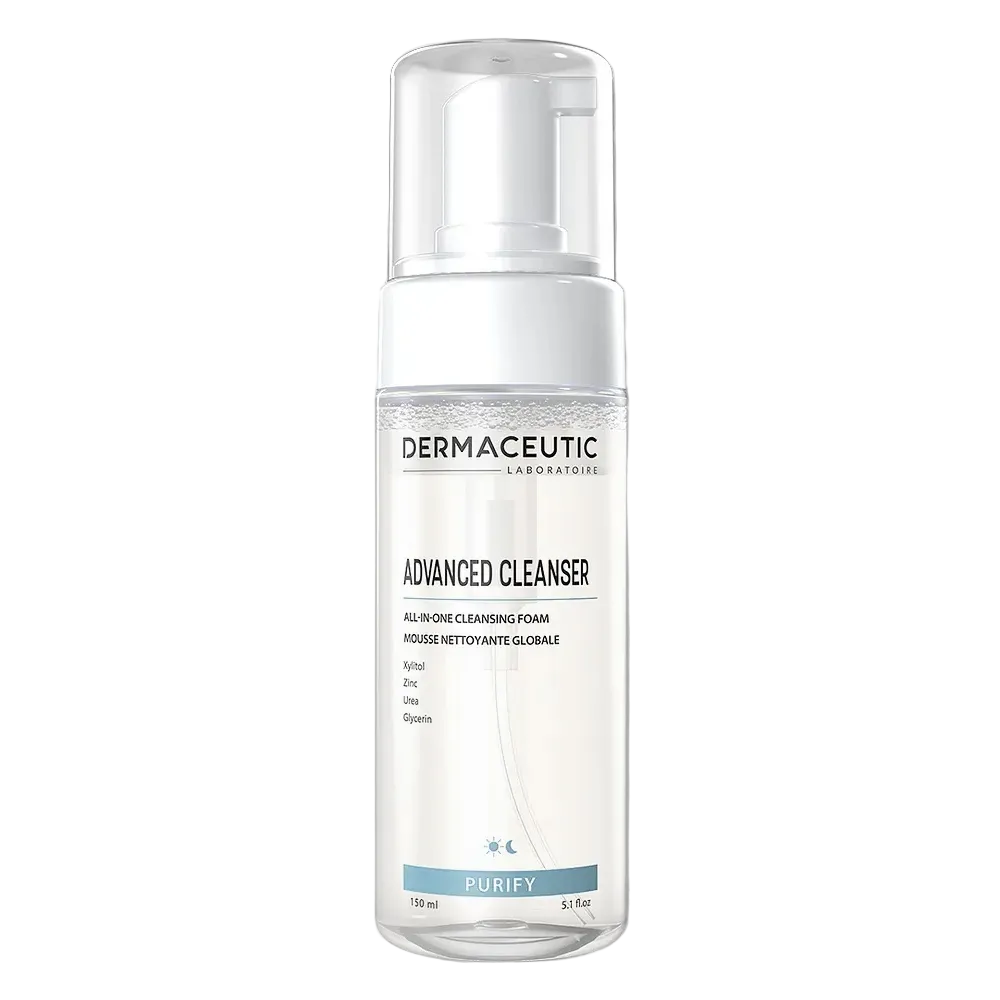 Dermaceutic Advanced Cleanser All-In-One Cleansing Foam for all skin types, makeup removal and hydration