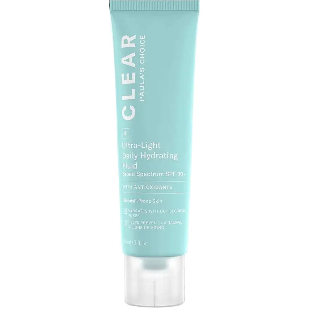 Paula's Choice Clear Ultra-Light Daily Hydrating Fluid SPF 30 for oily and acne-prone skin