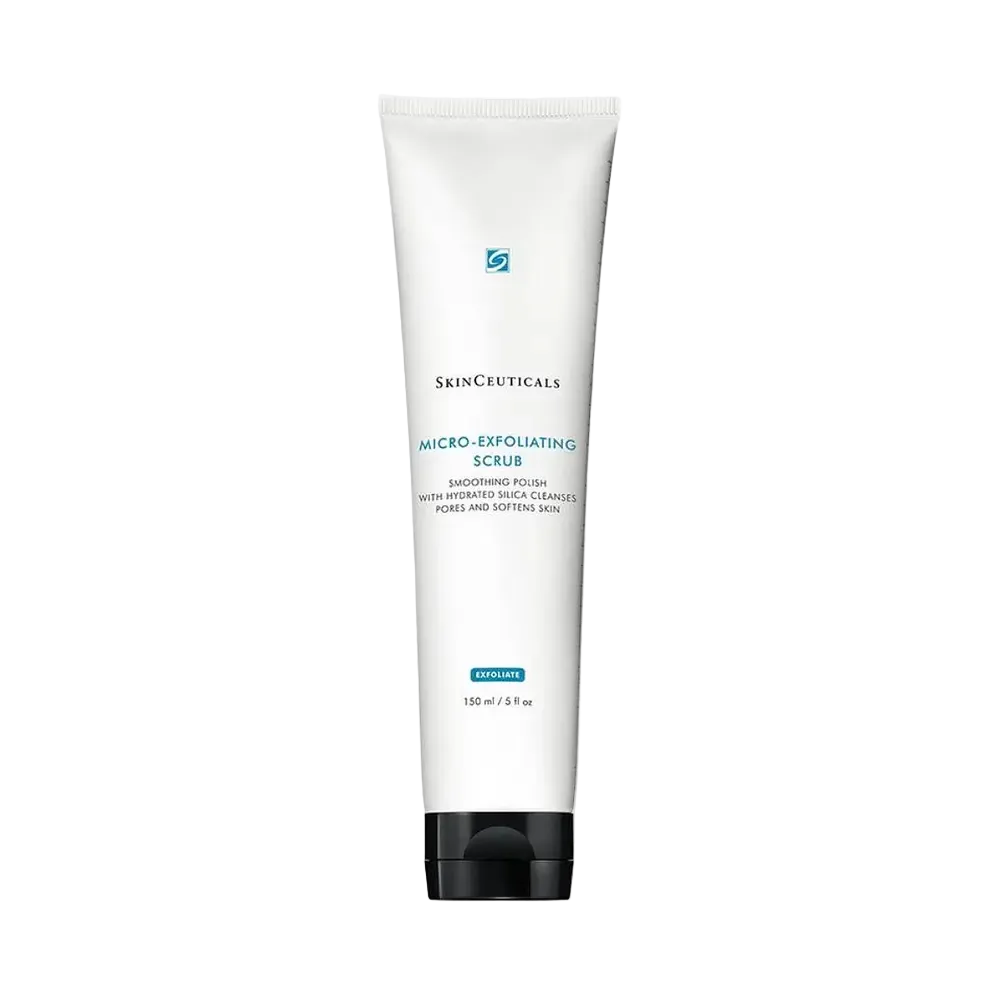 SkinCeuticals Micro-Exfoliating Scrub for daily exfoliation, pore cleansing, and smoother skin texture