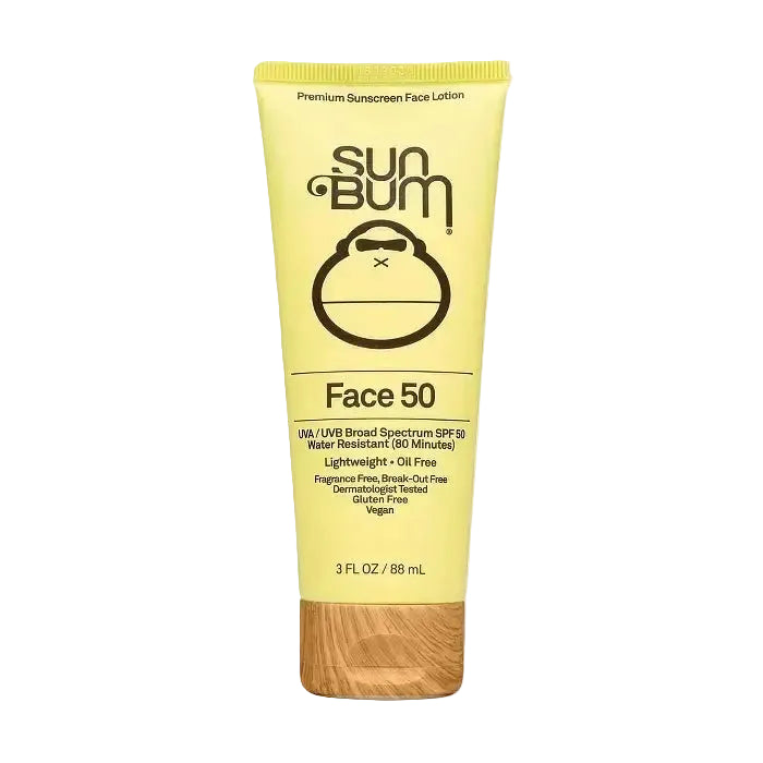 Sun Bum Sunscreen Face Lotion SPF 50 lightweight broad spectrum face sunscreen with vitamin E