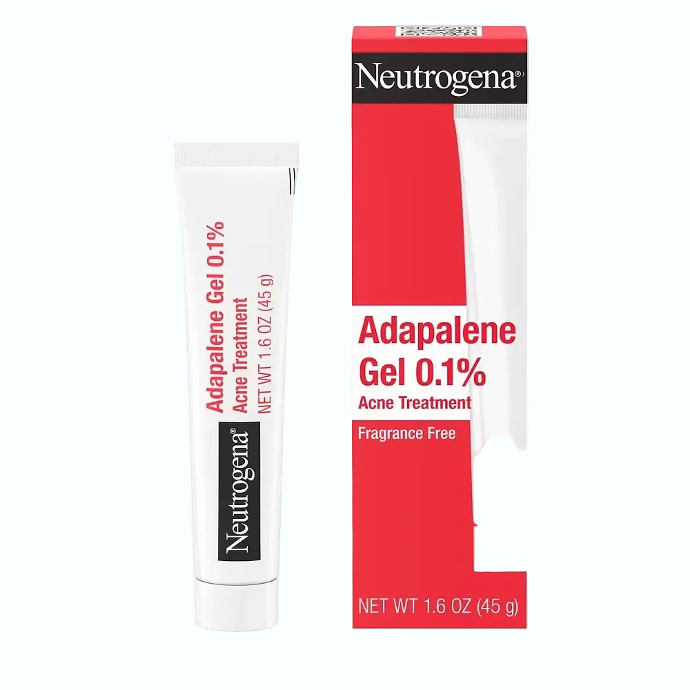 Neutrogena 0.1% Adapalene Gel Acne Treatment with retinoid for acne, cystic acne and hormonal breakouts