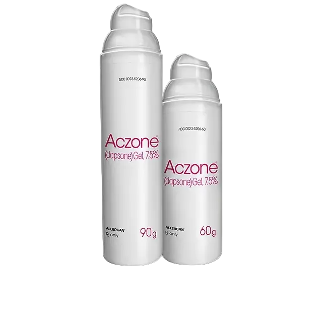 Aczone Dapsone Gel 7.5% prescription topical treatment for acne vulgaris
