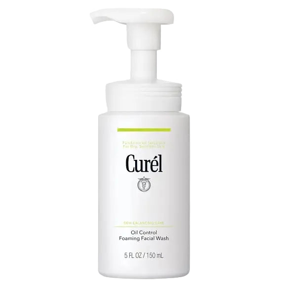 Curel Oil Control Foaming Facial Wash for oily sensitive skin ceramide protection