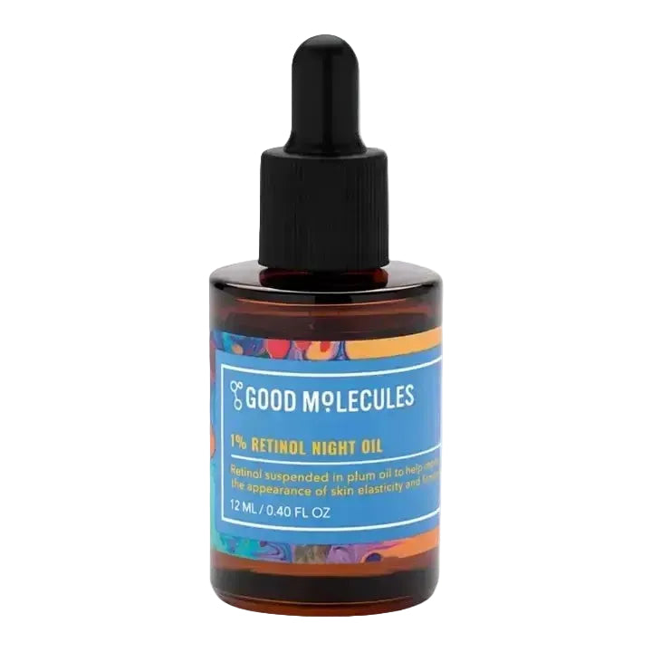Good Molecules 1% Retinol Night Oil for anti-aging and fine lines with retinol and vitamin E
